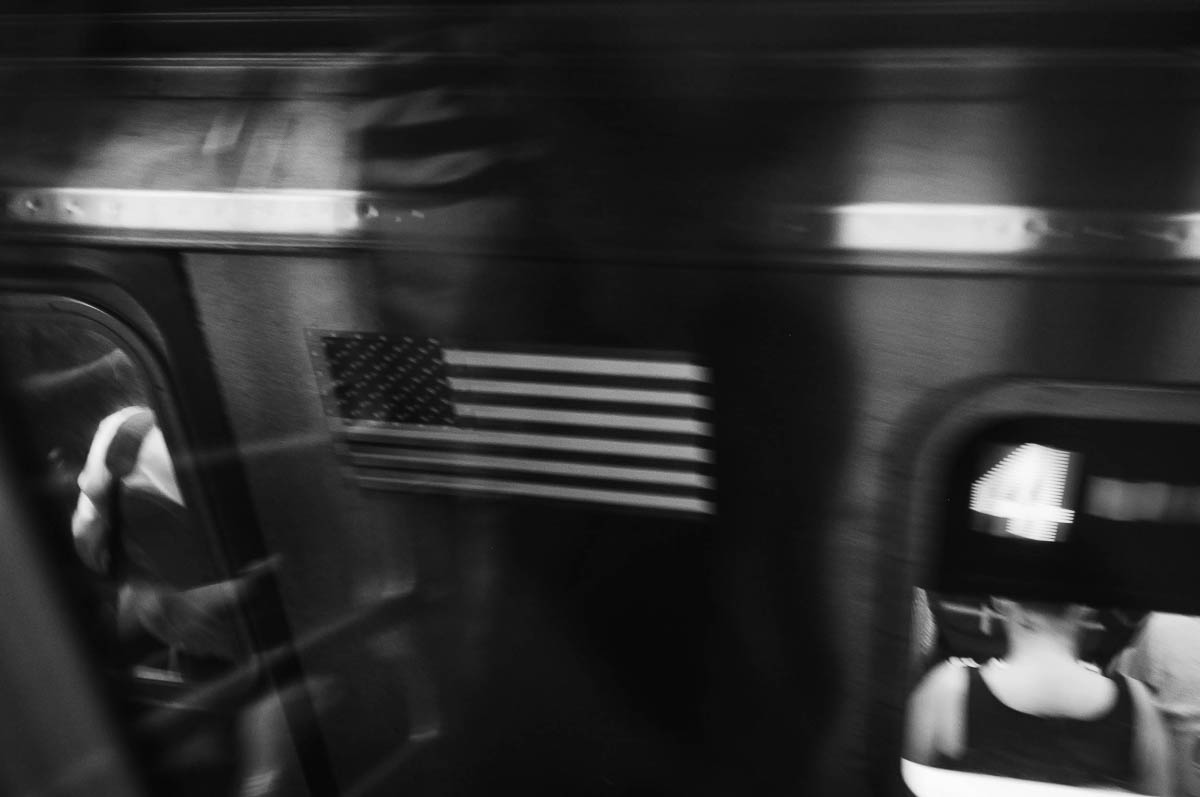 A subway train in New York, from the series Going Underground by Emmanuel Pineau